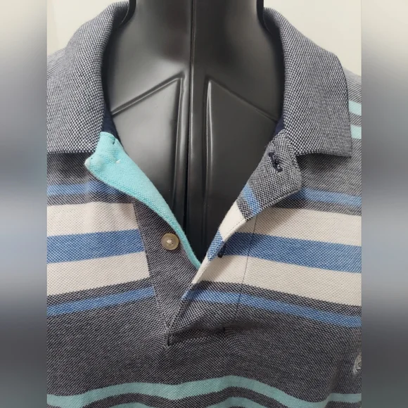 Chaps Mens Natural Stretch Golf Shirt - Picture 3 of 5